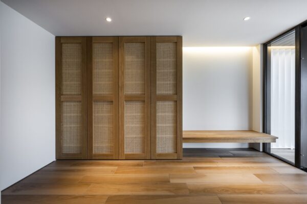 モデルハウス外観 夜景